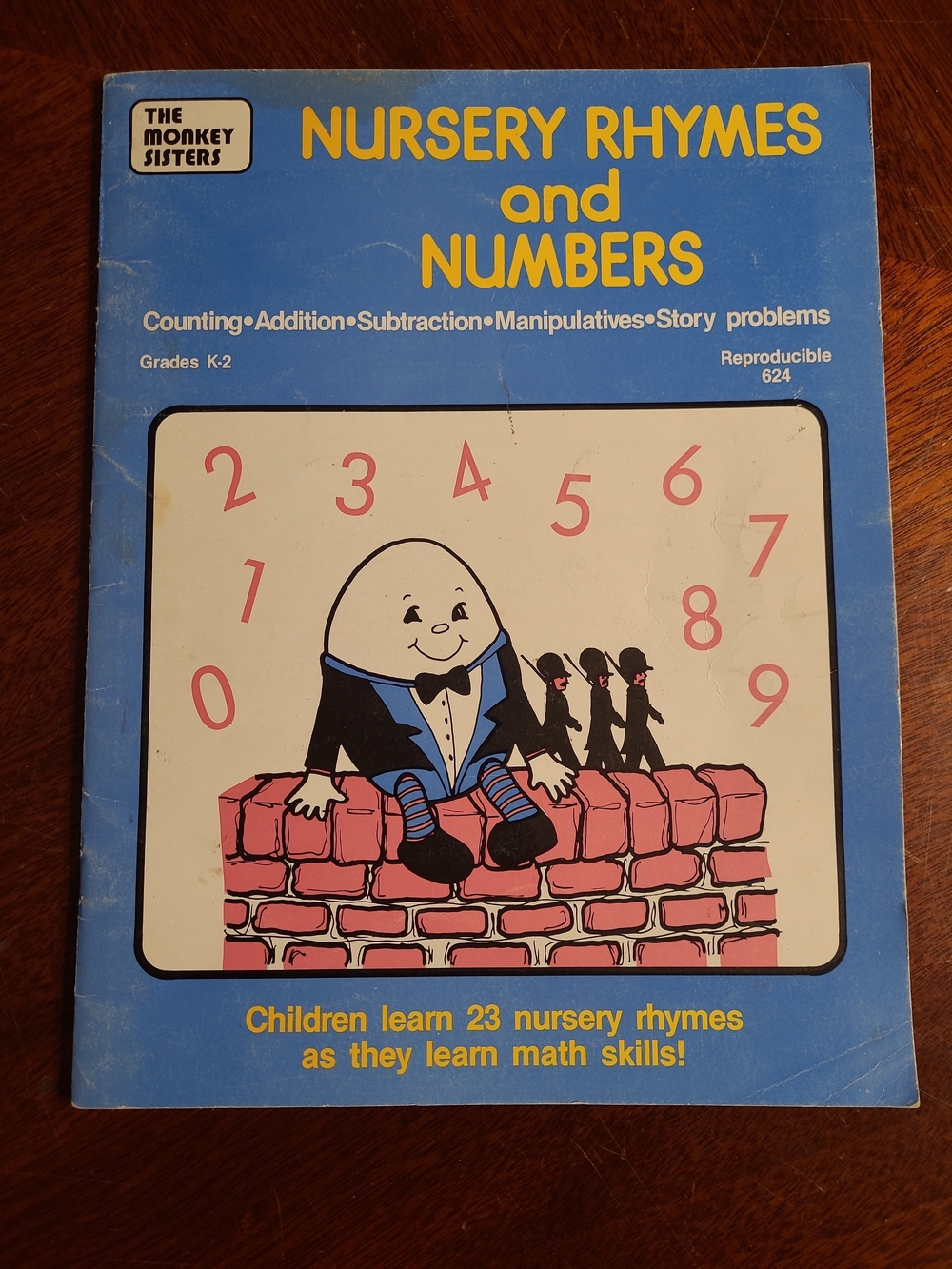 Vtg Nursery Rhymes and Numbers Activity Book Workbook Grade K-2 Unused